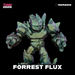 model painted with yellowish green through bluish green to purple turboshift paint (Forrest Flux) | Gopher Games
