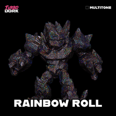 model painted with sparkle rainbow effect turboshift paint (Rainbow Roll) | Gopher Games