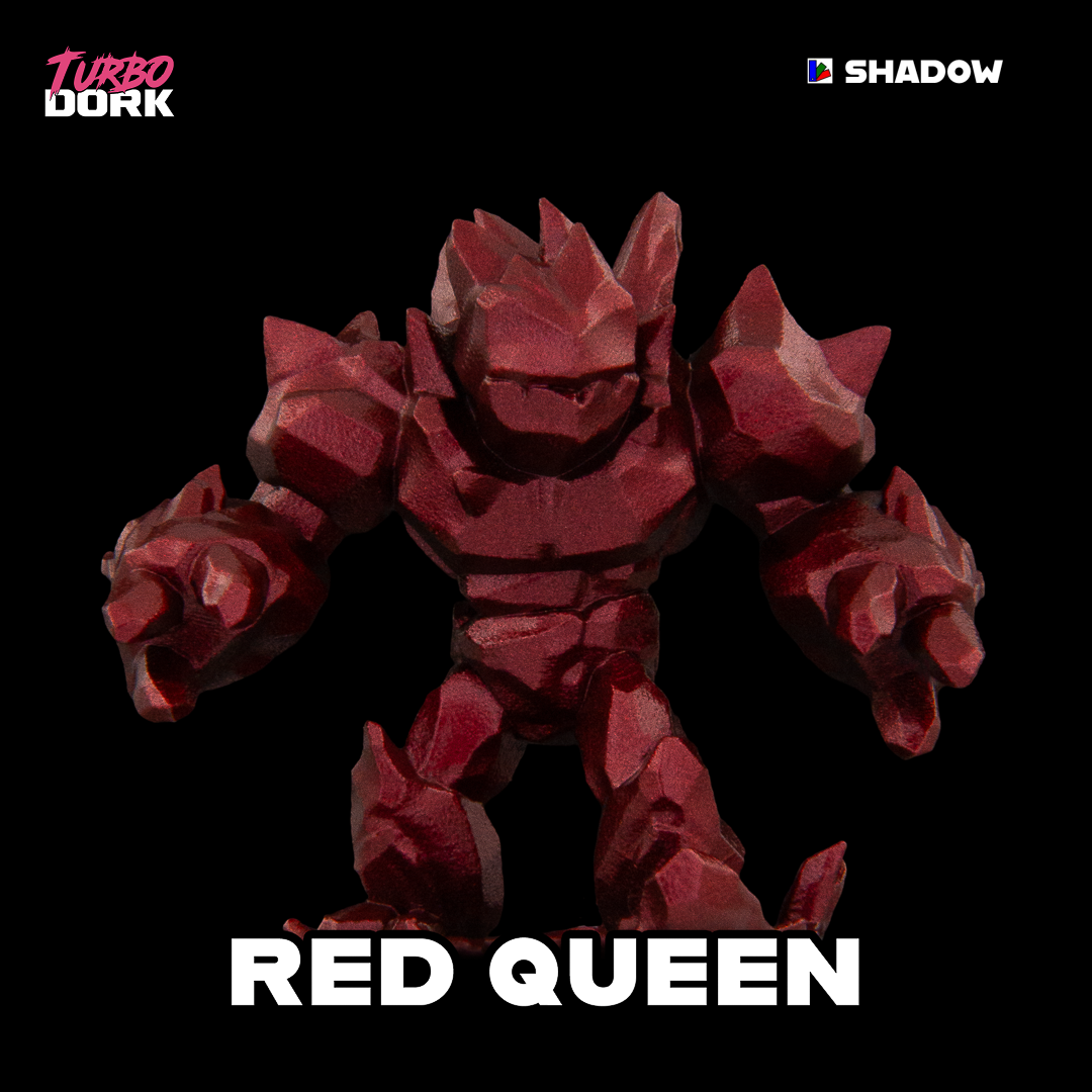 bottle of blackish red metallic paint (Red Queen) | Gopher Games