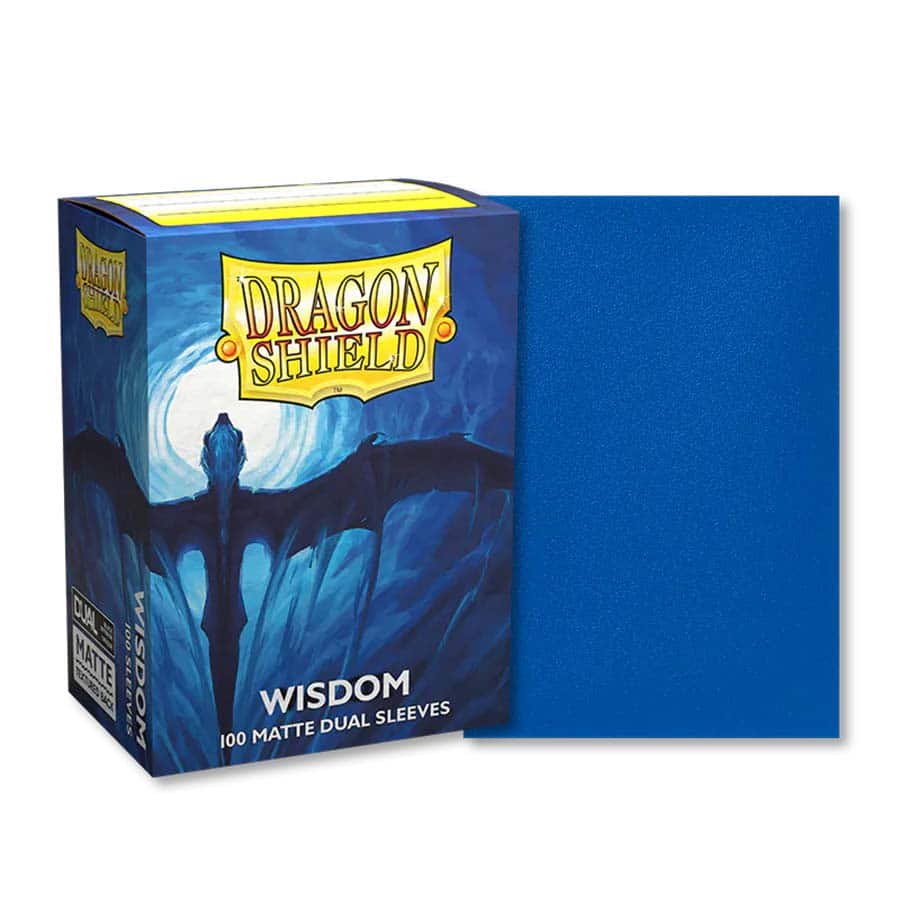 DRAGON SHIELD SLEEVES: DUAL MATTE: WISDOM (BOX OF 100) | Gopher Games