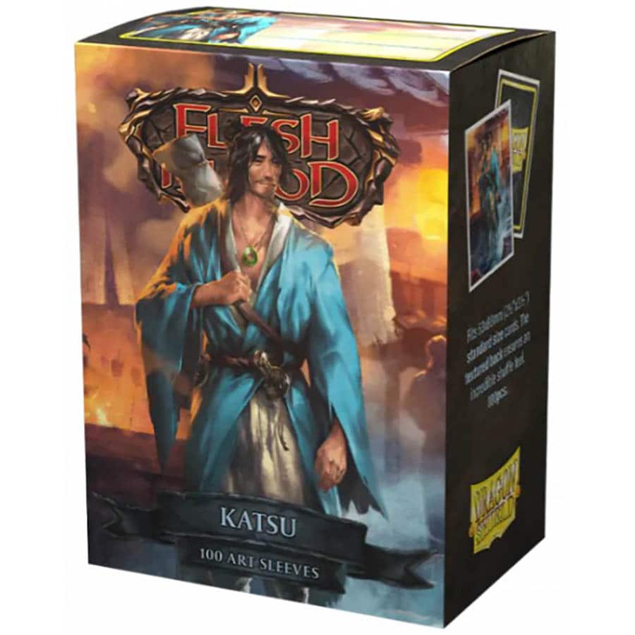 DRAGON SHIELD SLEEVES: MATTE ART: FLESH AND BLOOD: KATSU (BOX OF 100) | Gopher Games