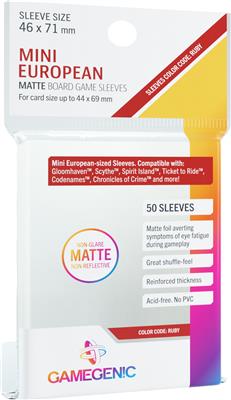Matte Mini European-Sized Sleeves 46 x 71 mm | Gopher Games
