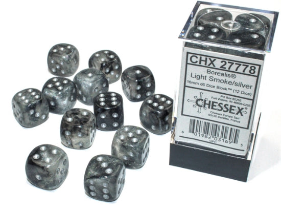 D6 -- 16MM Borealis Light Smoke/silver | Gopher Games