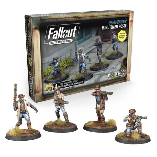 Fallout: Wasteland Warfare Models - Survivors: Minutemen Posse | Gopher Games