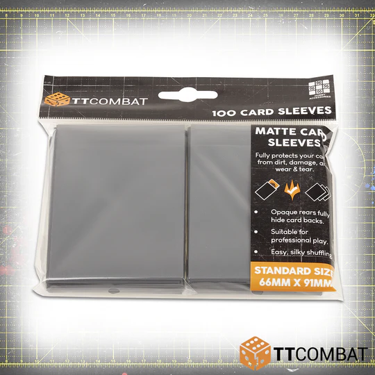100 STANDARD CARD SLEEVES GREY Gopher Games 100 STANDARD CARD SLEEVES GREY Gopher Games