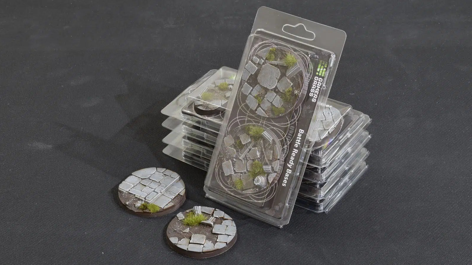 Gamers Grass Temple Bases 60mm (x2) | Gopher Games