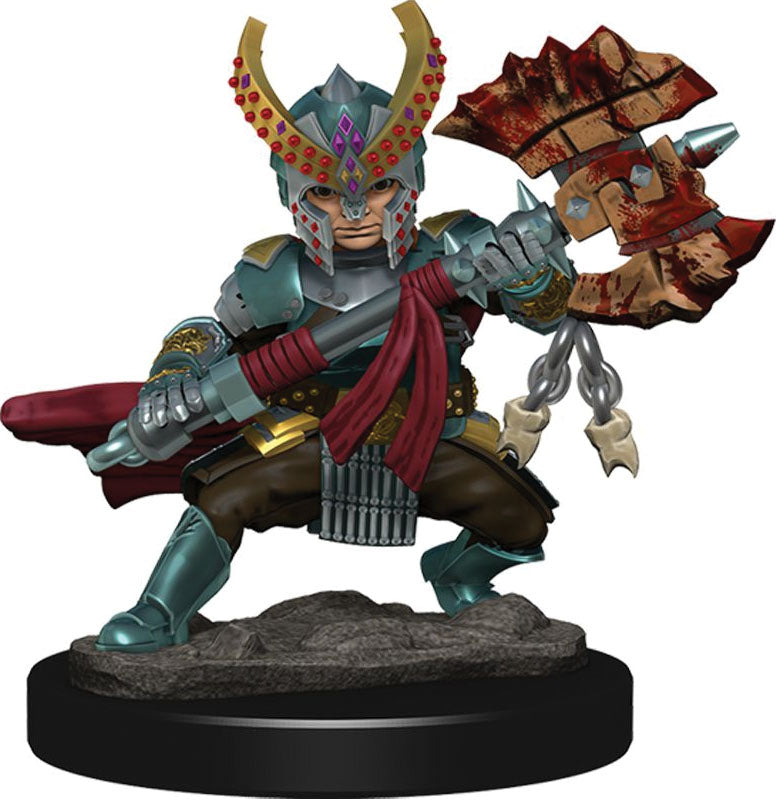Dungeons & Dragons: Icons of the Realms Premium Figures W05 Halfling Fighter Female | Gopher Games