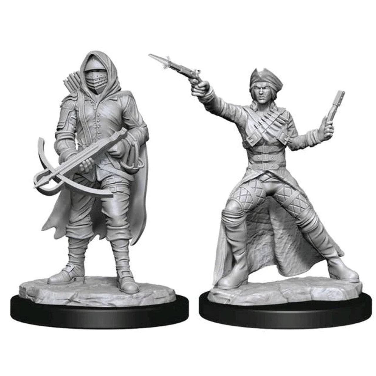 WizKids Deep Cuts Unpainted Miniatures: W15 Bounty Hunter & Outlaw | Gopher Games