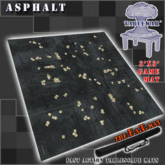 3x3 'Asphalt' F.A.T. Mat Battle Gaming Mat | Gopher Games