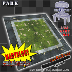3x3 'Park' F.A.T. Mat Battle Gaming Mat | Gopher Games