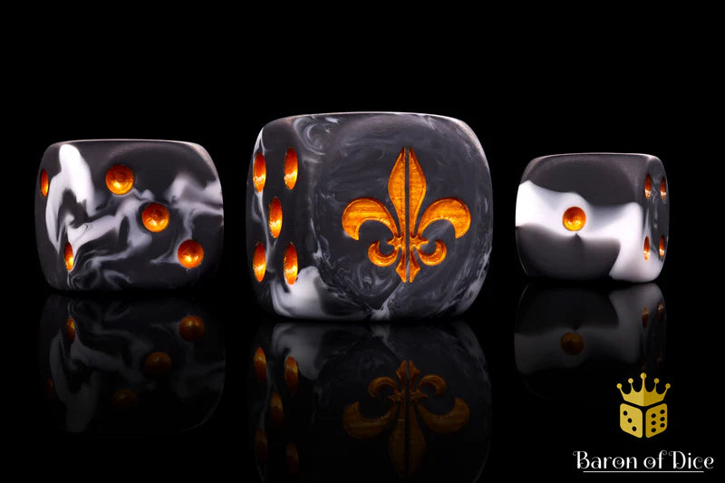 Fleur De Lis Dice - Heritage (rounded corner) | Gopher Games