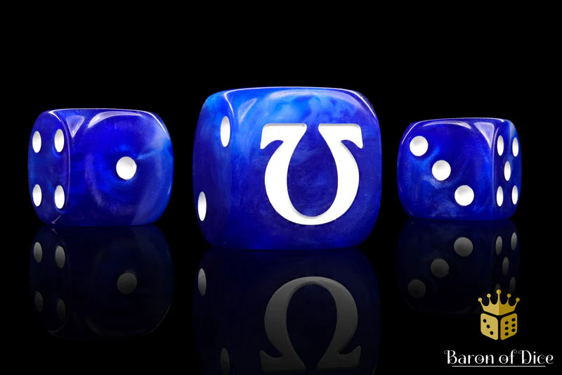 Omega Dice - White (rounded corner) | Gopher Games