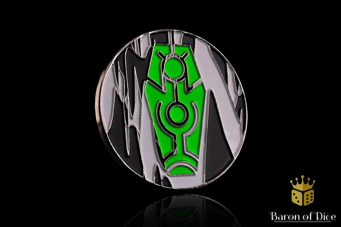 40mm Objective Coin | Green Coffin | Gopher Games