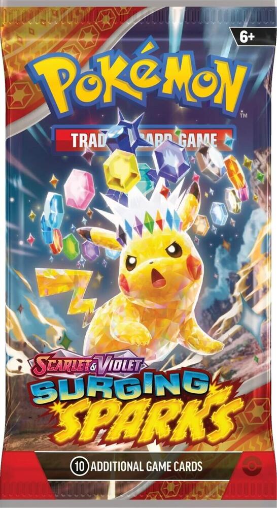 POKEMON TCG: SCARLET AND VIOLET SURGING SPARKS BOOSTER PACK | Gopher Games