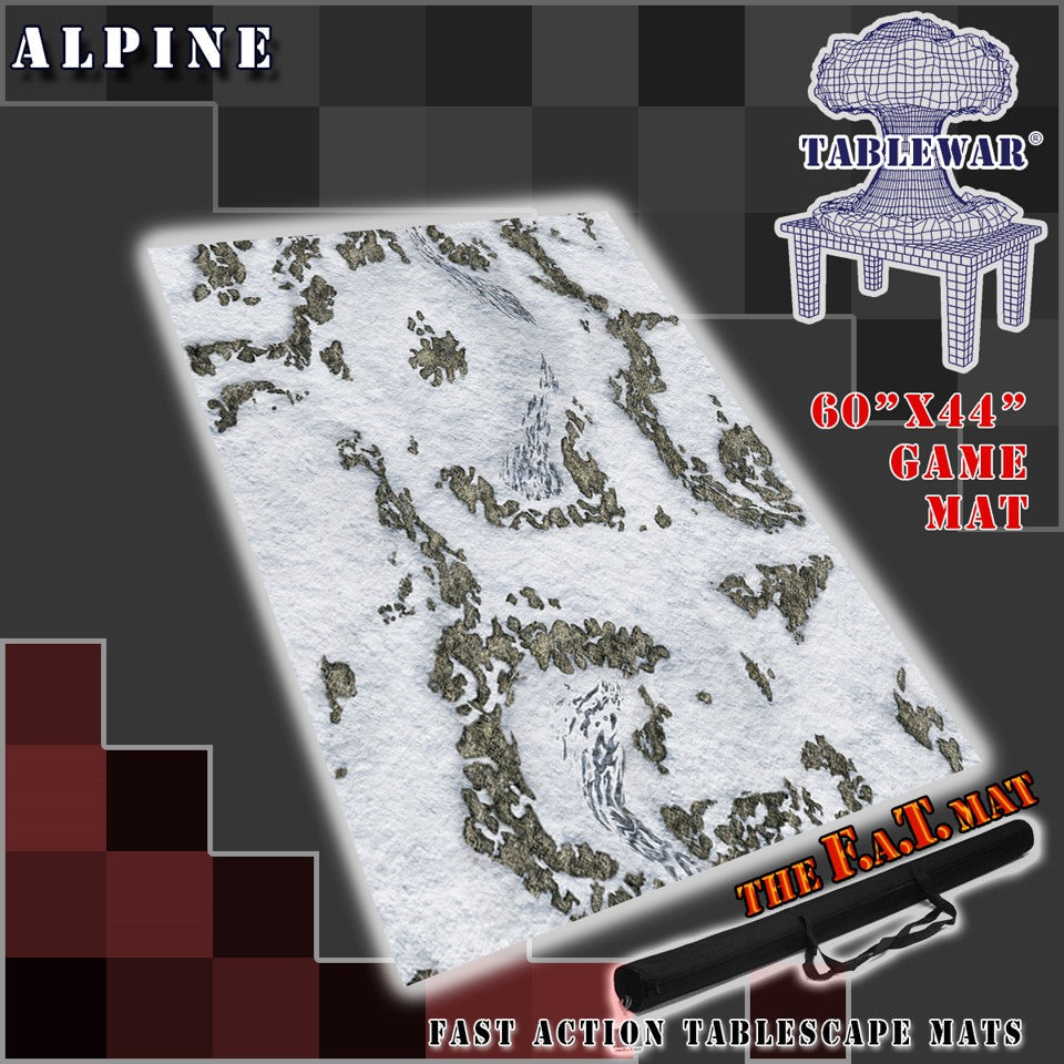 60x44" 'Alpine' F.A.T. Mat Battle Gaming Mat | Gopher Games
