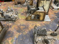 60x44" 'Ruined City' F.A.T. Mat Battle Gaming Mat | Gopher Games