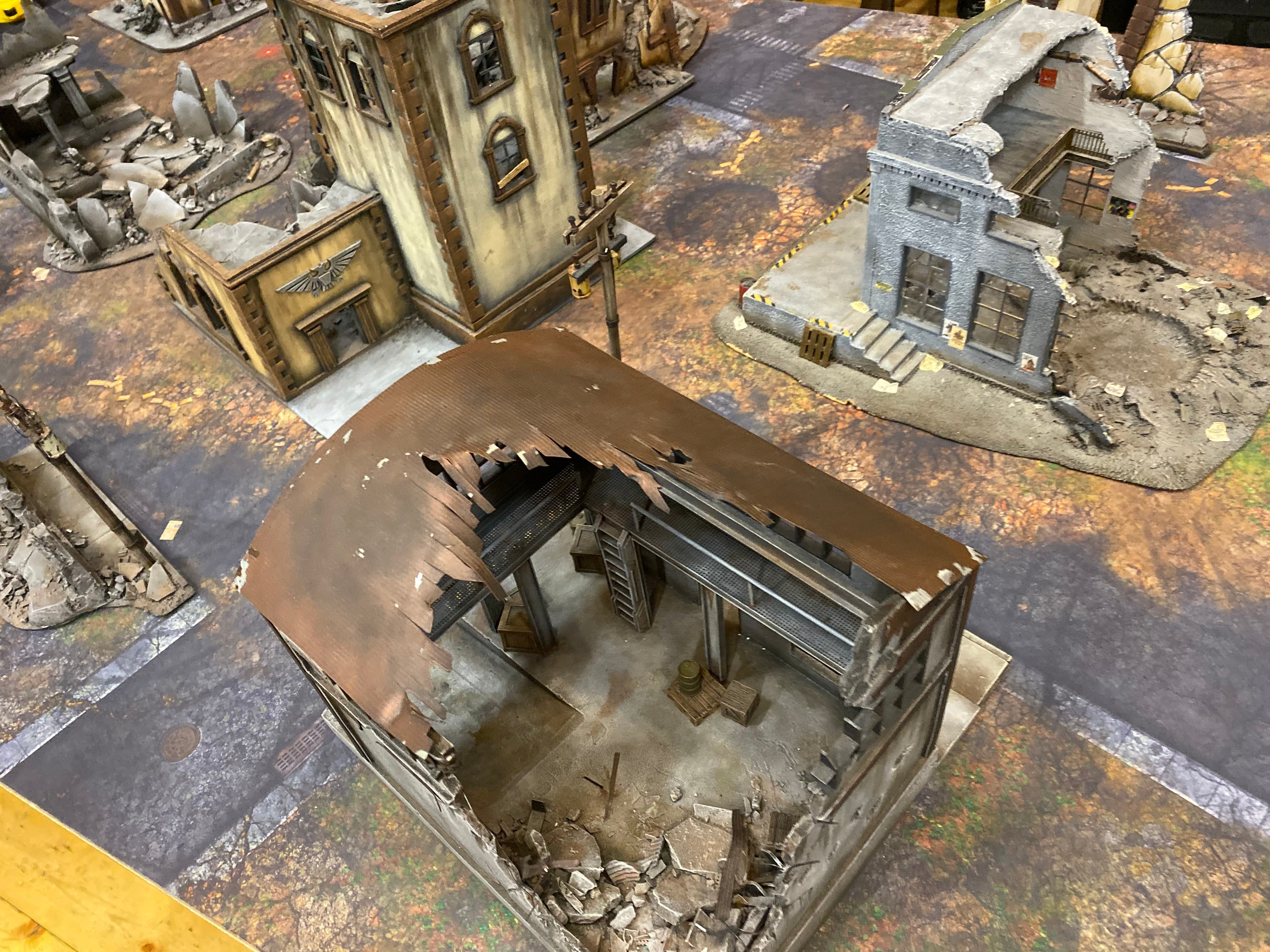 60x44" 'Ruined City' F.A.T. Mat Battle Gaming Mat | Gopher Games