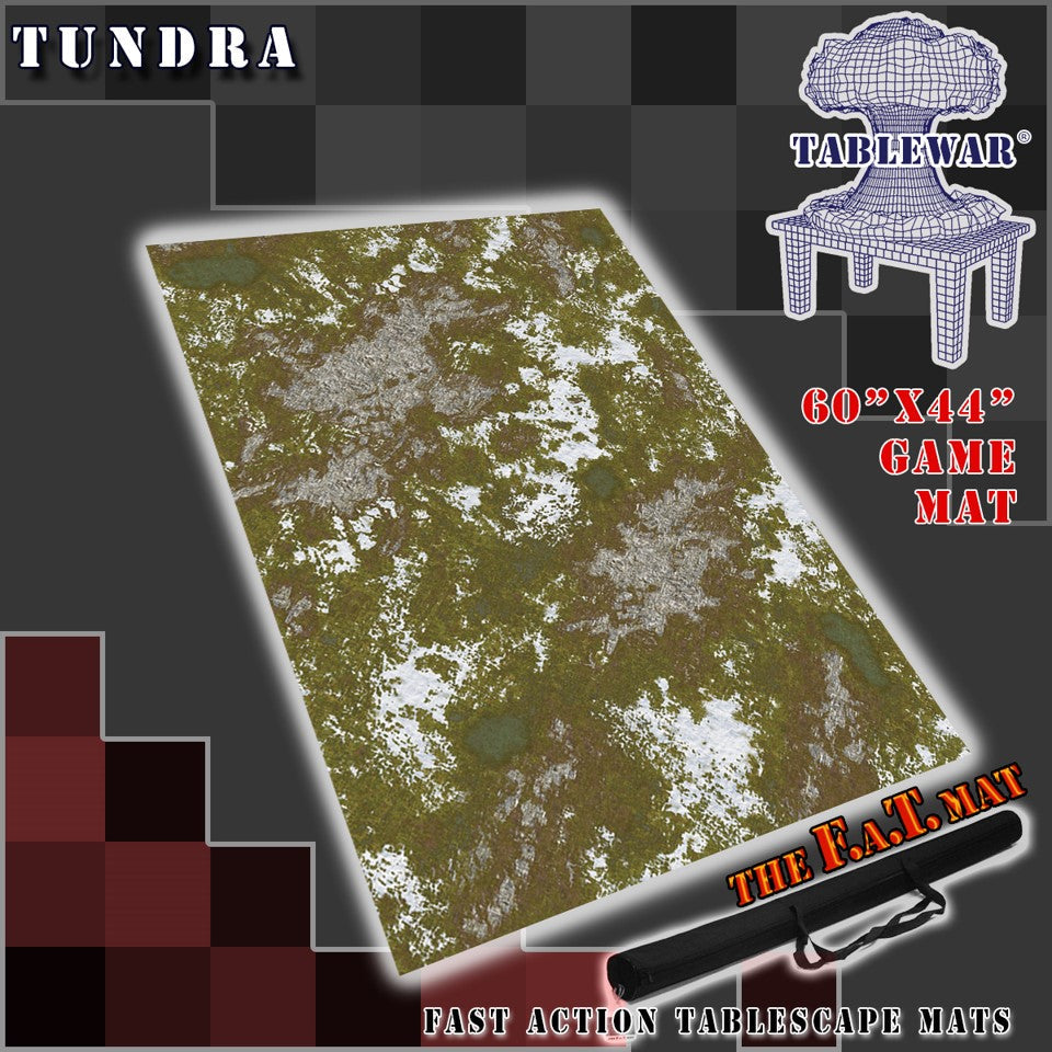 60x44" 'Tundra' F.A.T. Mat Battle Gaming Mat | Gopher Games
