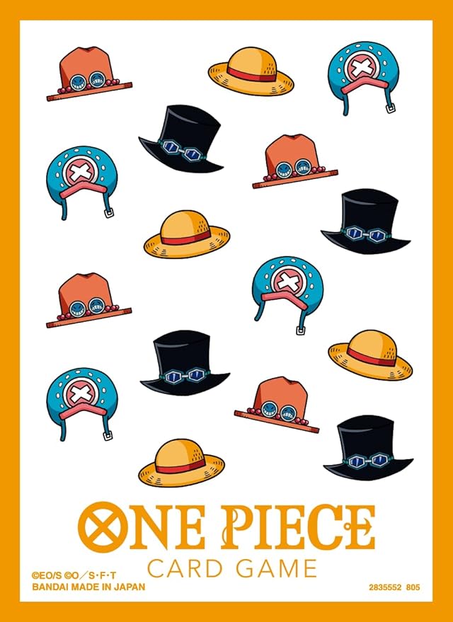 One Piece Card Game Official Card Sleeves - Allover Hat Pattern | Gopher Games
