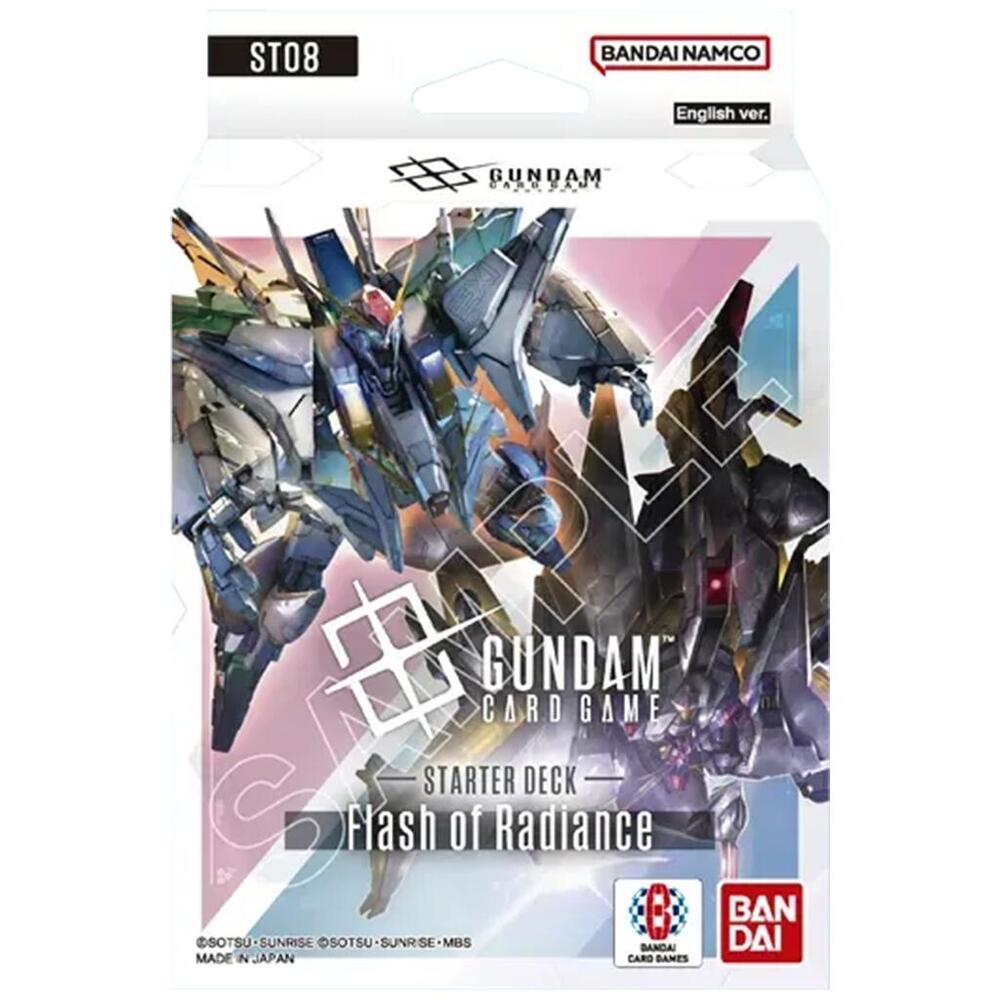 (Preorder 1/16) GUNDAM CARD GAME: STARTER DECK: FLASH OF RADIANCE [ST08] | Gopher Games