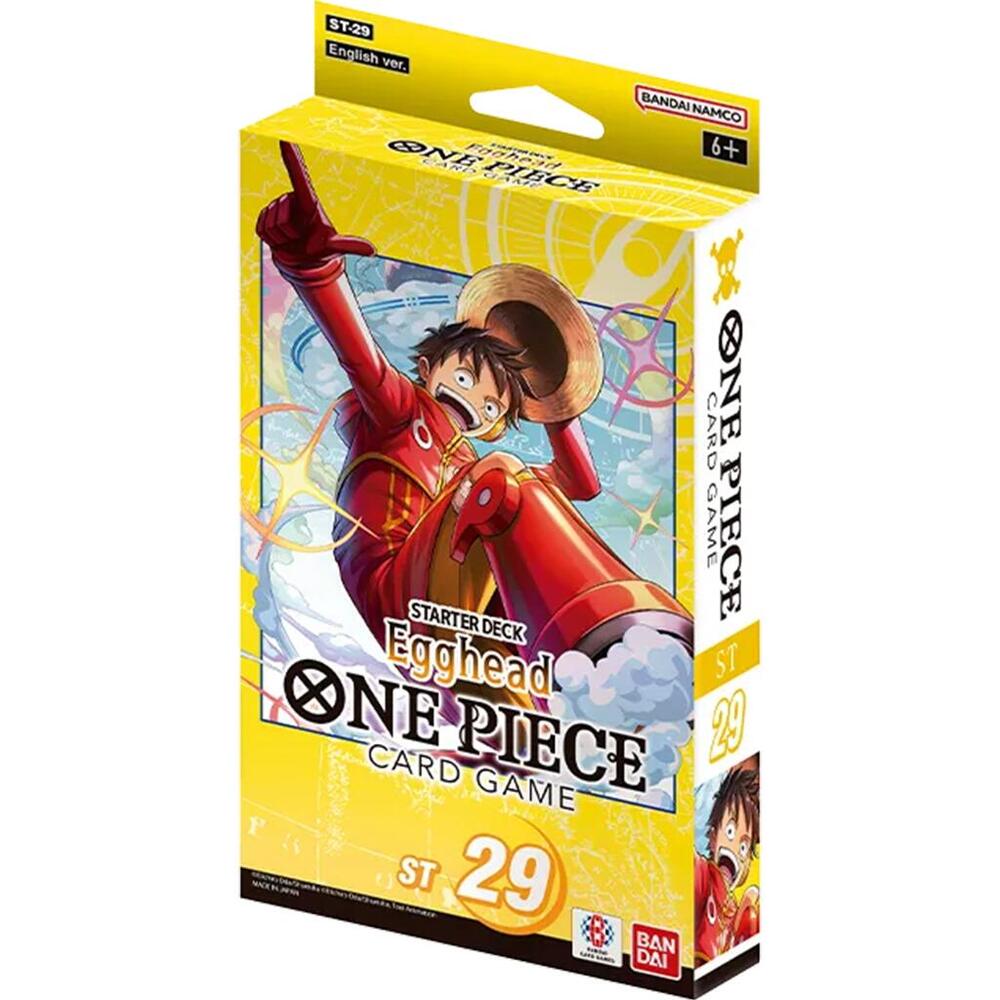 (Pre-Order 01/16/202) ONE PIECE TCG: EGGHEAD STARTER DECKS DISPLAY (ST-29) | Gopher Games