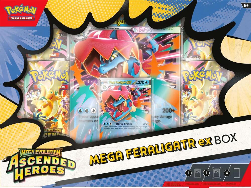 Ascended Heroes Mega Feraligatr ex Box | Gopher Games