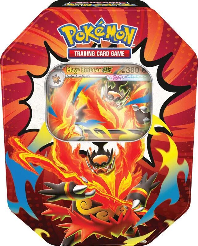Ascended Heroes Tin [Mega Emboar ex] - ME: Ascended Heroes (ASC) | Gopher Games