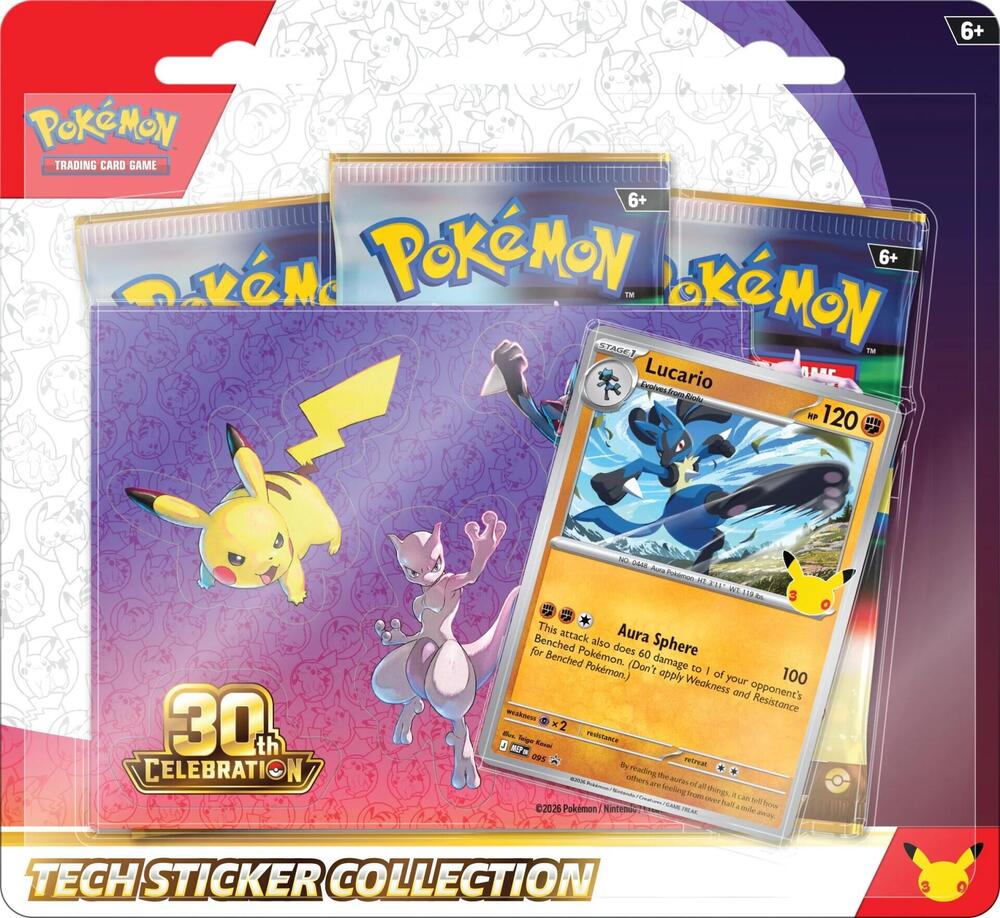 POKEMON TCG: 30th Celebration Tech Sticker Collection [Lucario] | Gopher Games
