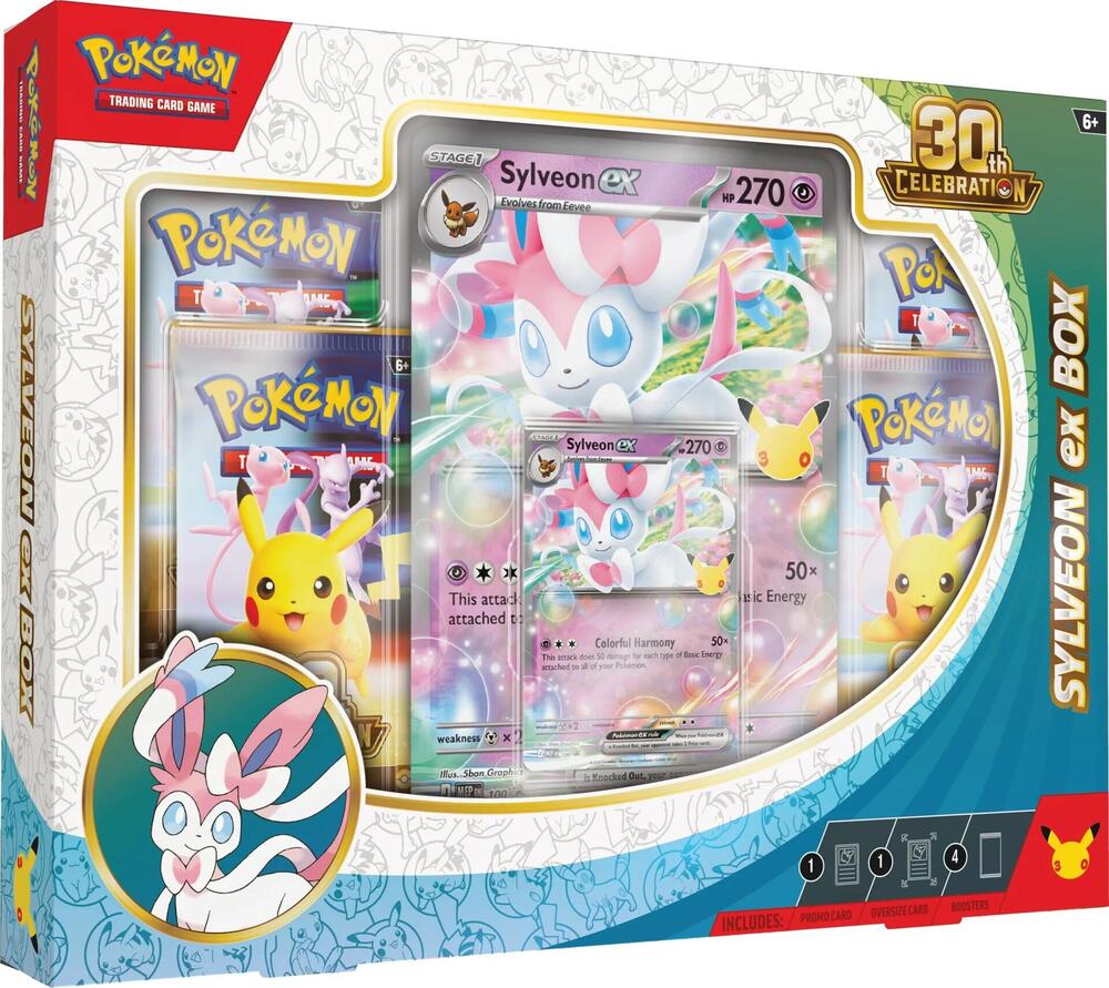 POKEMON TCG: 30th Celebration Sylveon ex box | Gopher Games