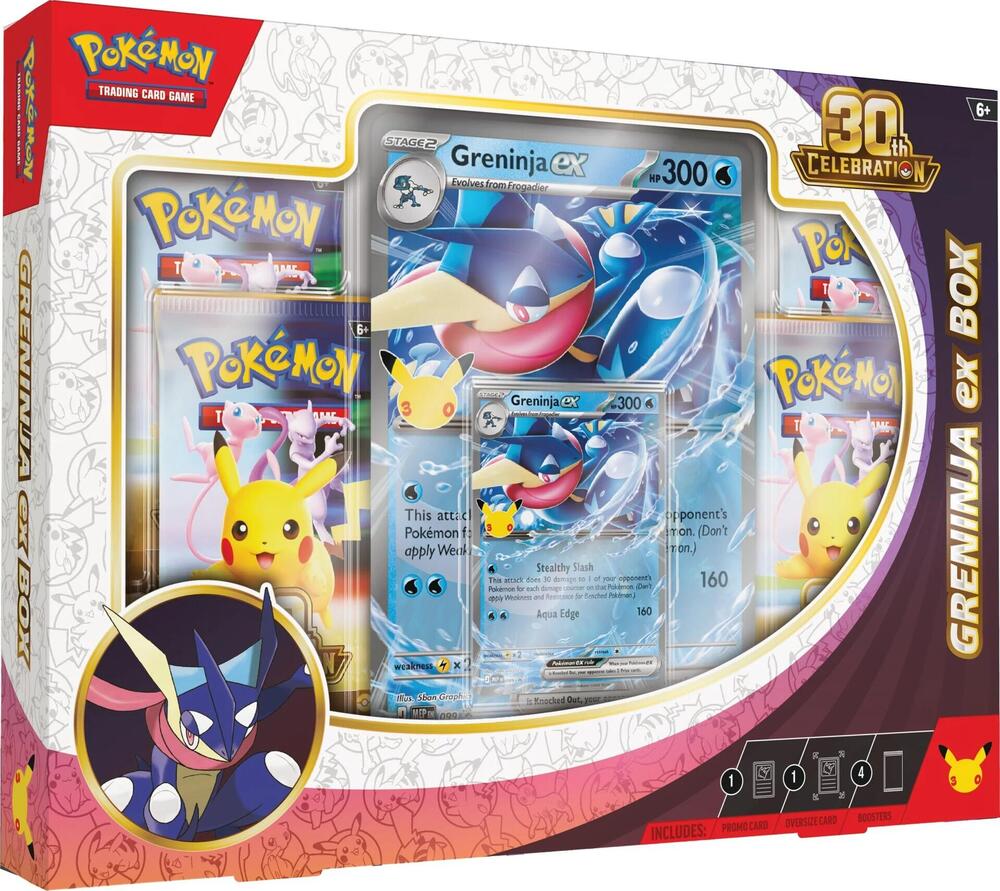 POKEMON TCG: 30th Celebration Greninja ex Box | Gopher Games