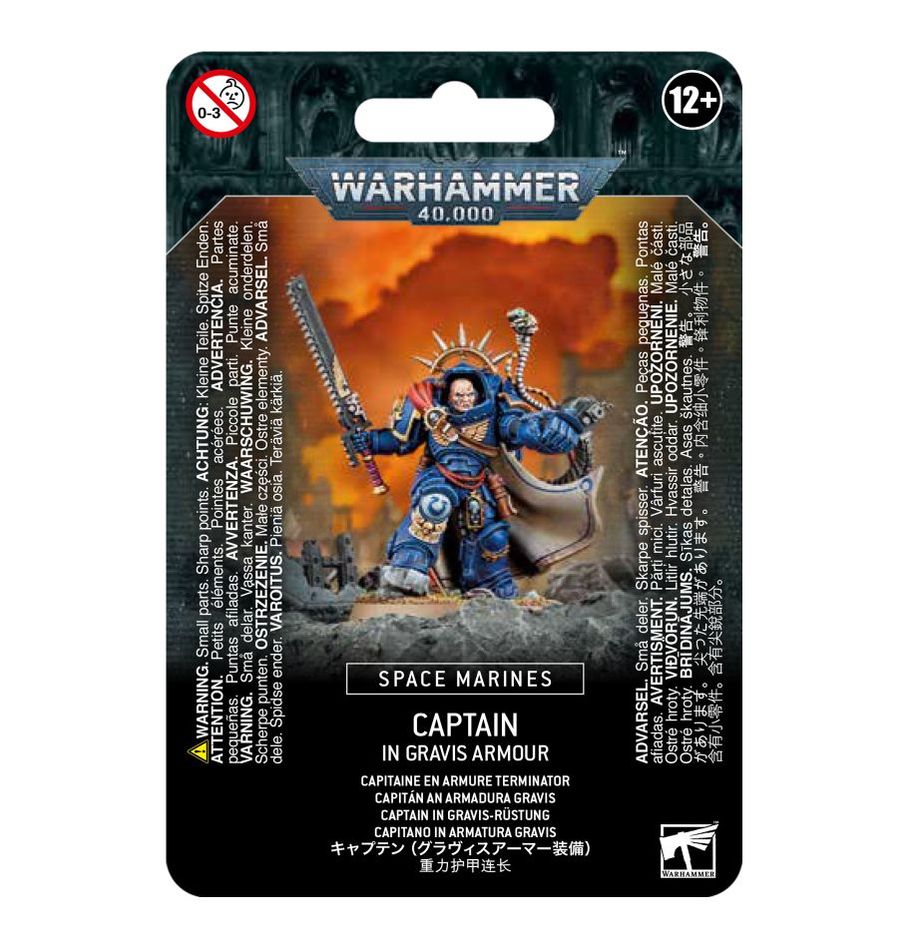 Space Marines Captain in Gravis Armour | Gopher Games