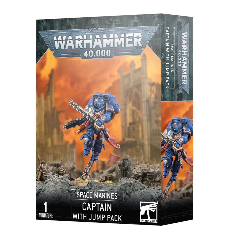 SPACE MARINES: CAPTAIN WITH JUMP PACK | Gopher Games