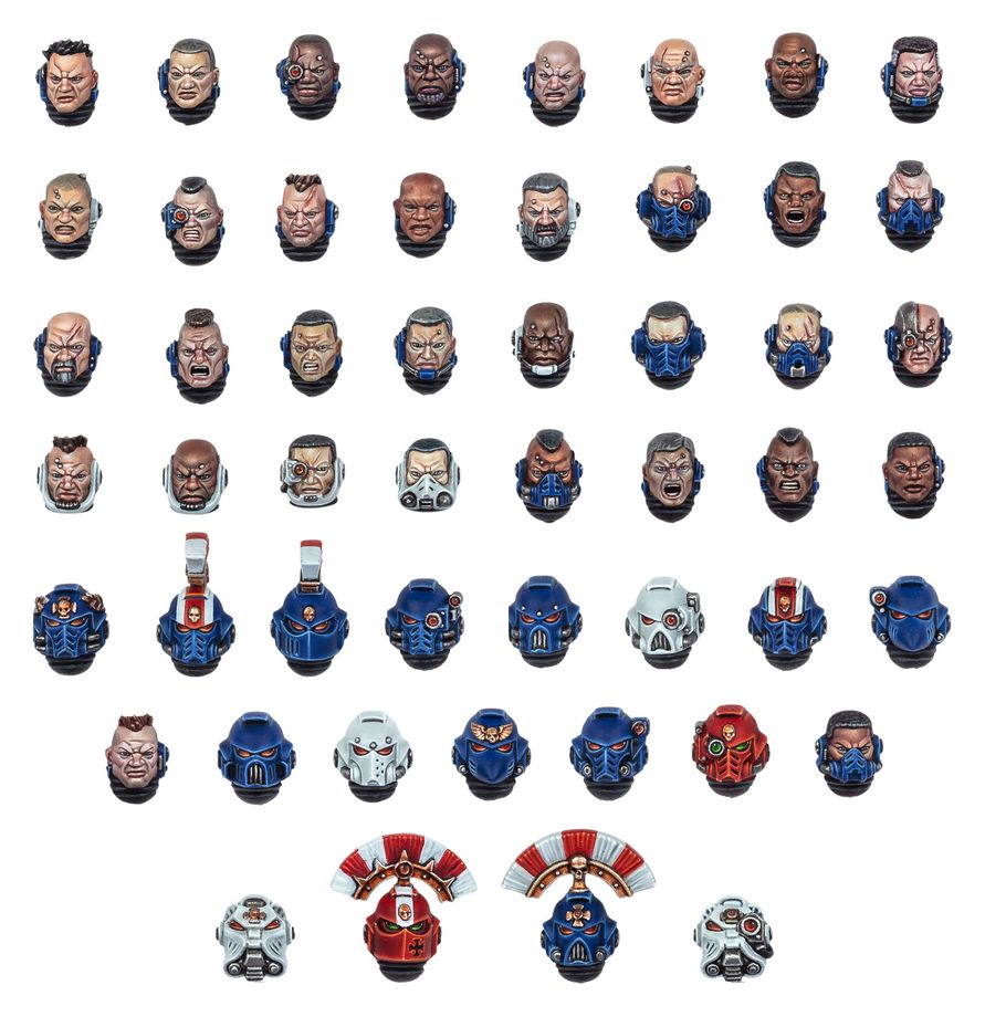 Space Marines: Space Marine Heads | Gopher Games