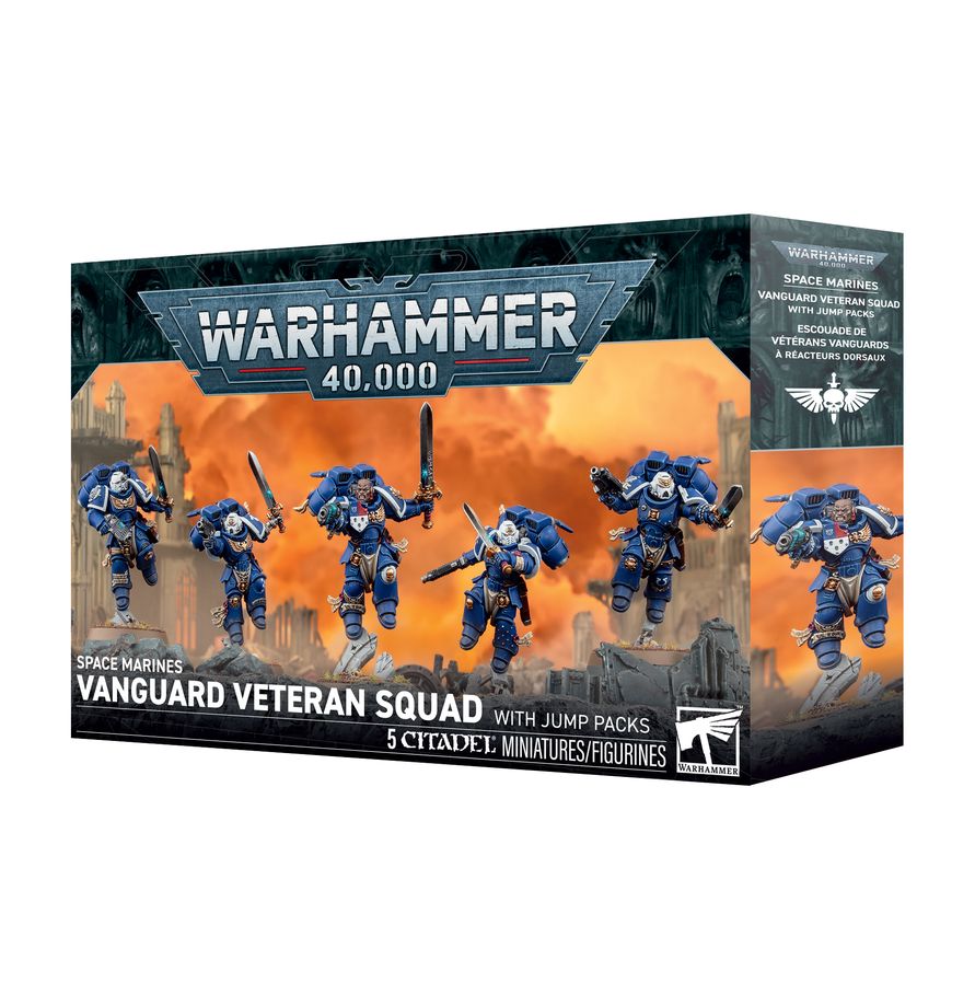 (Preorder 10/03) Space Marines: Vanguard Veteran Squad with Jump Packs | Gopher Games