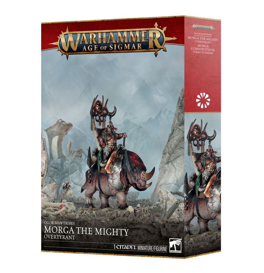 (Preorder 08/29) Ogor Mawtribes- Morga the Mighty – Overtyrant / Tyrant on Glutthorn | Gopher Games