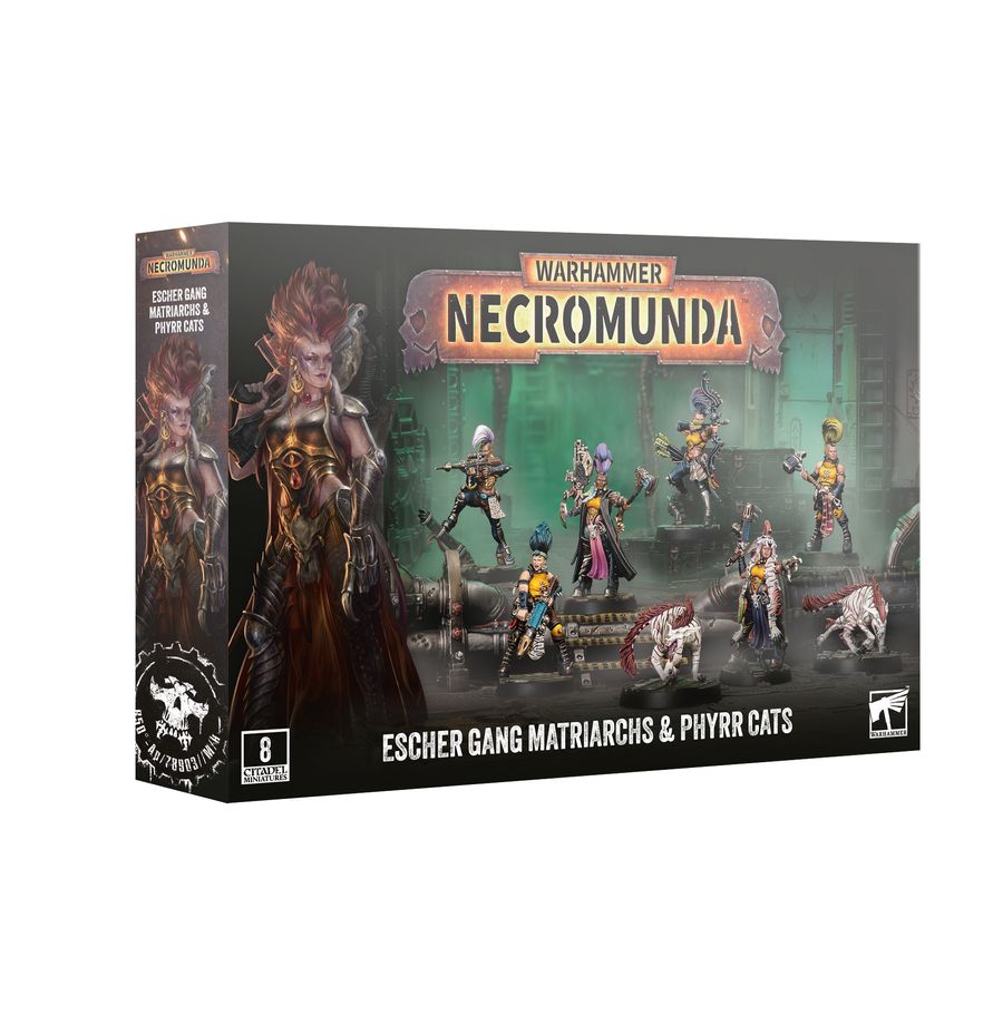 (Preorder 09/19) Necromunda: Escher Matriarchs & Phyrr Cats | Gopher Games