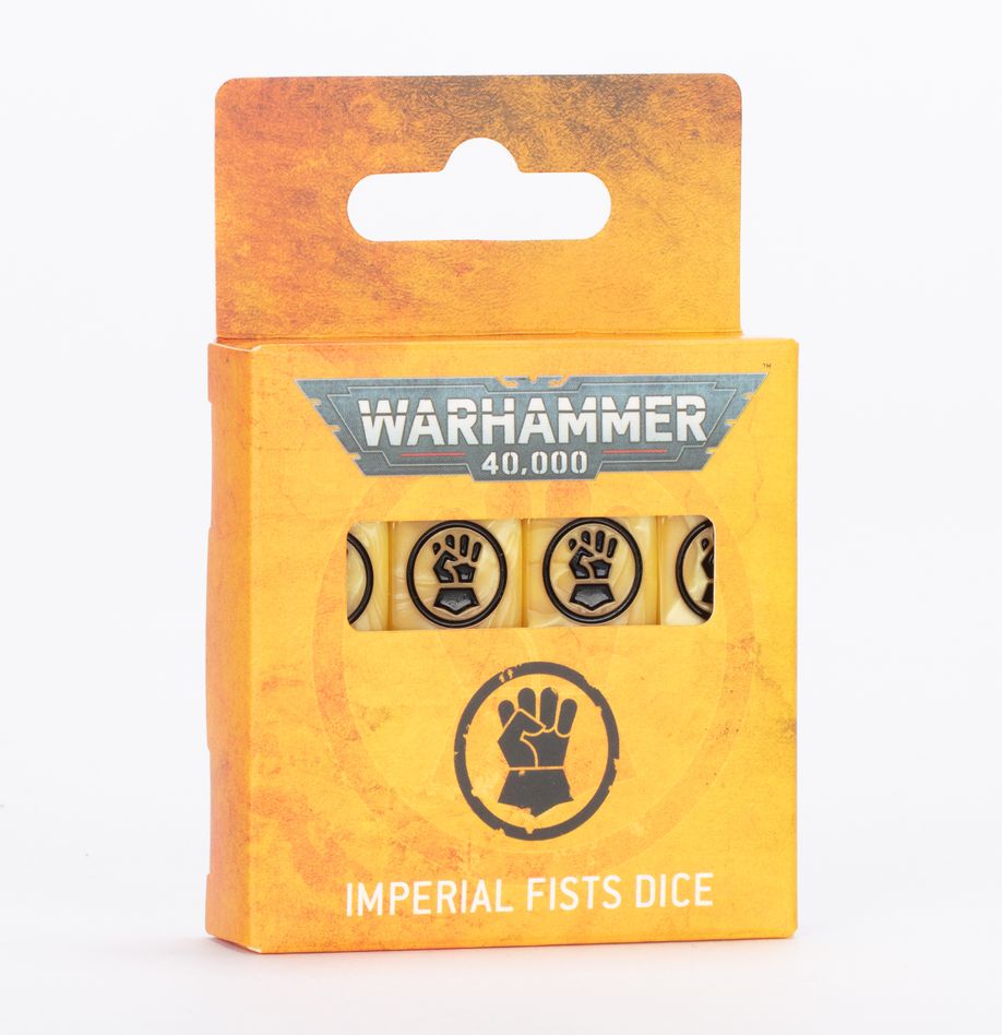 (Preorder Release 20-Sep) WARHAMMER 40K: IMPERIAL FISTS DICE | Gopher Games