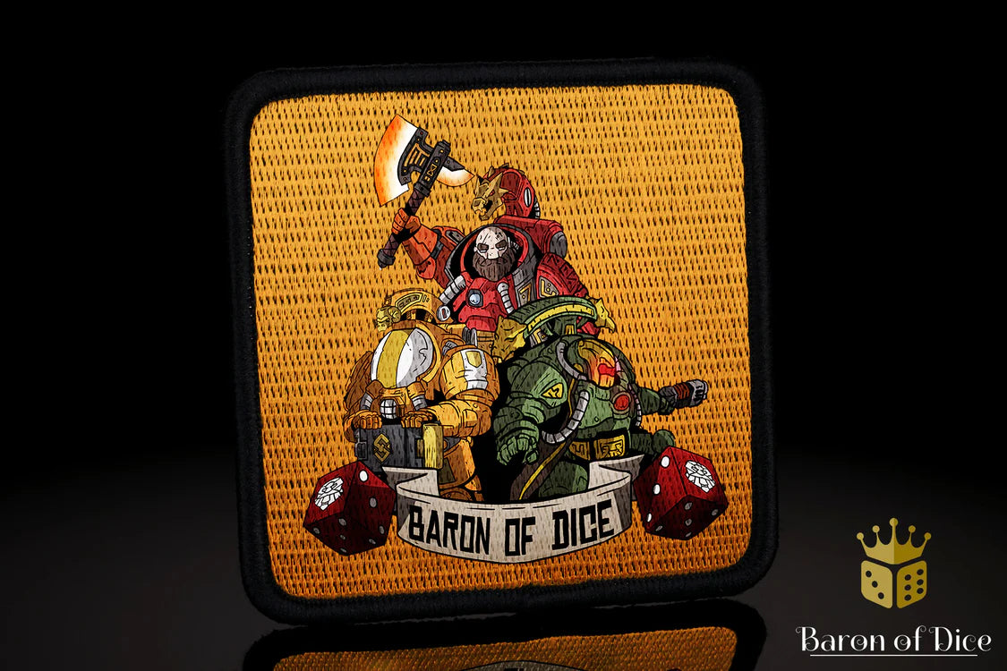 Space Dwarves | Baron's Bag Compatible | Velcro Patches | Gopher Games