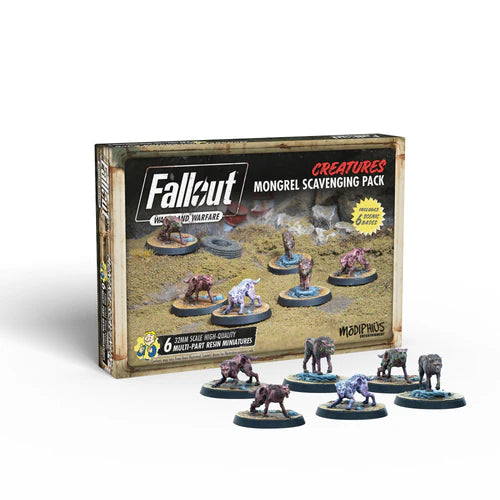 Fallout: Wasteland Warfare - Creatures: Mongrel Scavenging Pack | Gopher Games