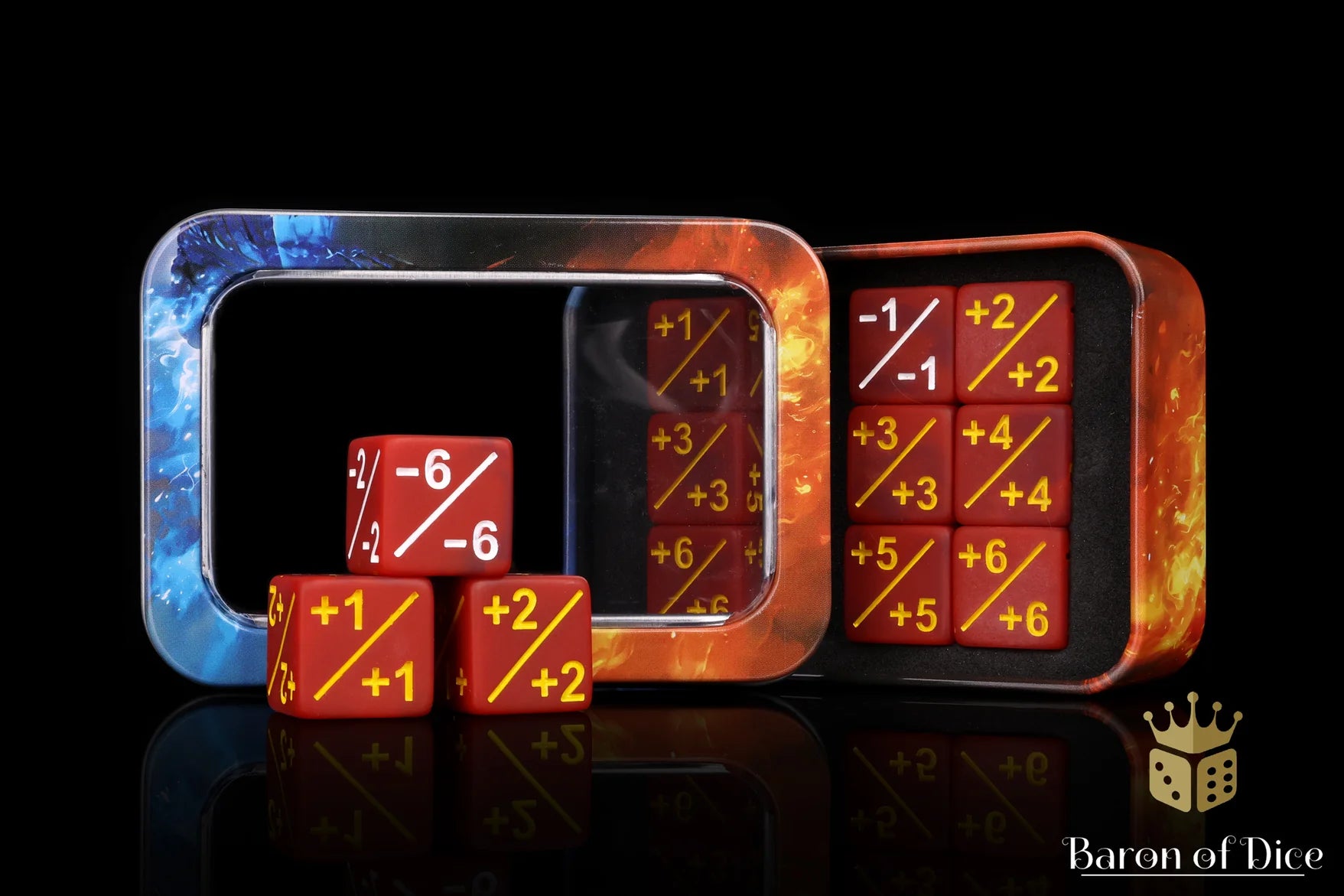 +1/ -1 Counters - Matte Red - Set of 10 | Gopher Games