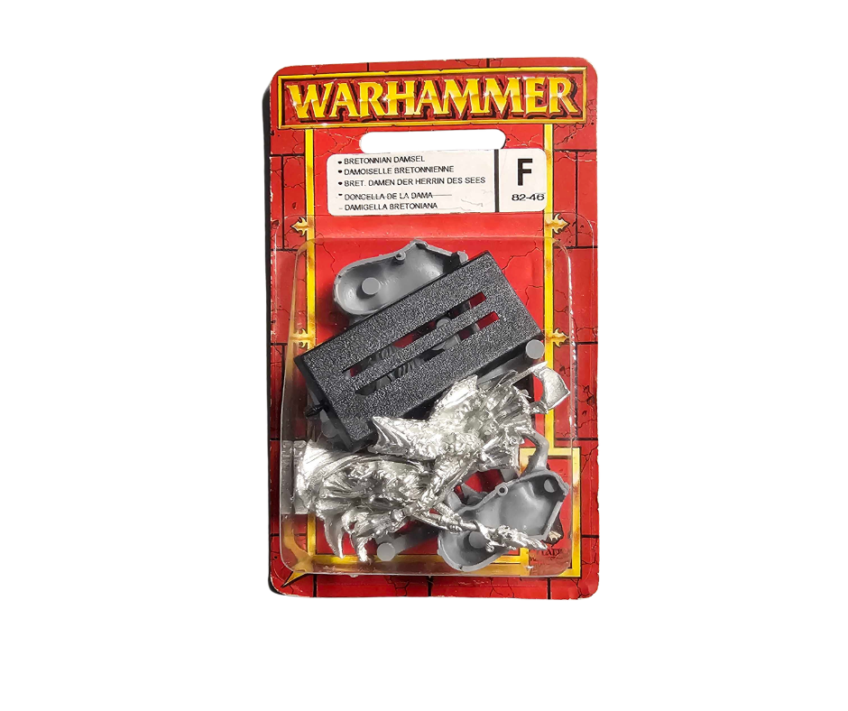 Bretonnian Damsel Mounted & on Foot Metal (SEALED) | Gopher Games
