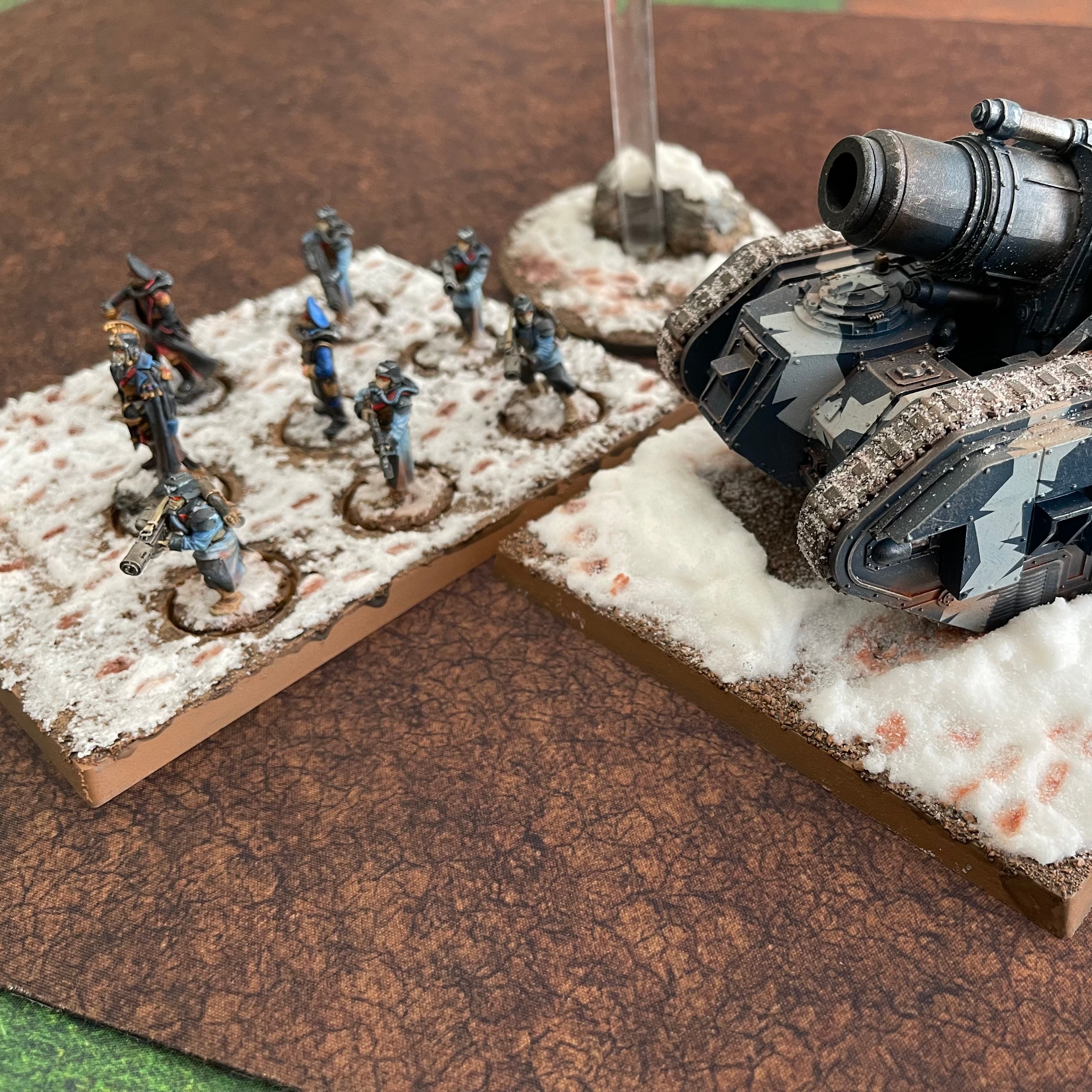 3x3' Double-Sided 'Cracked Earth + Snow' F.A.T. Mat Battle Gaming Mat | Gopher Games
