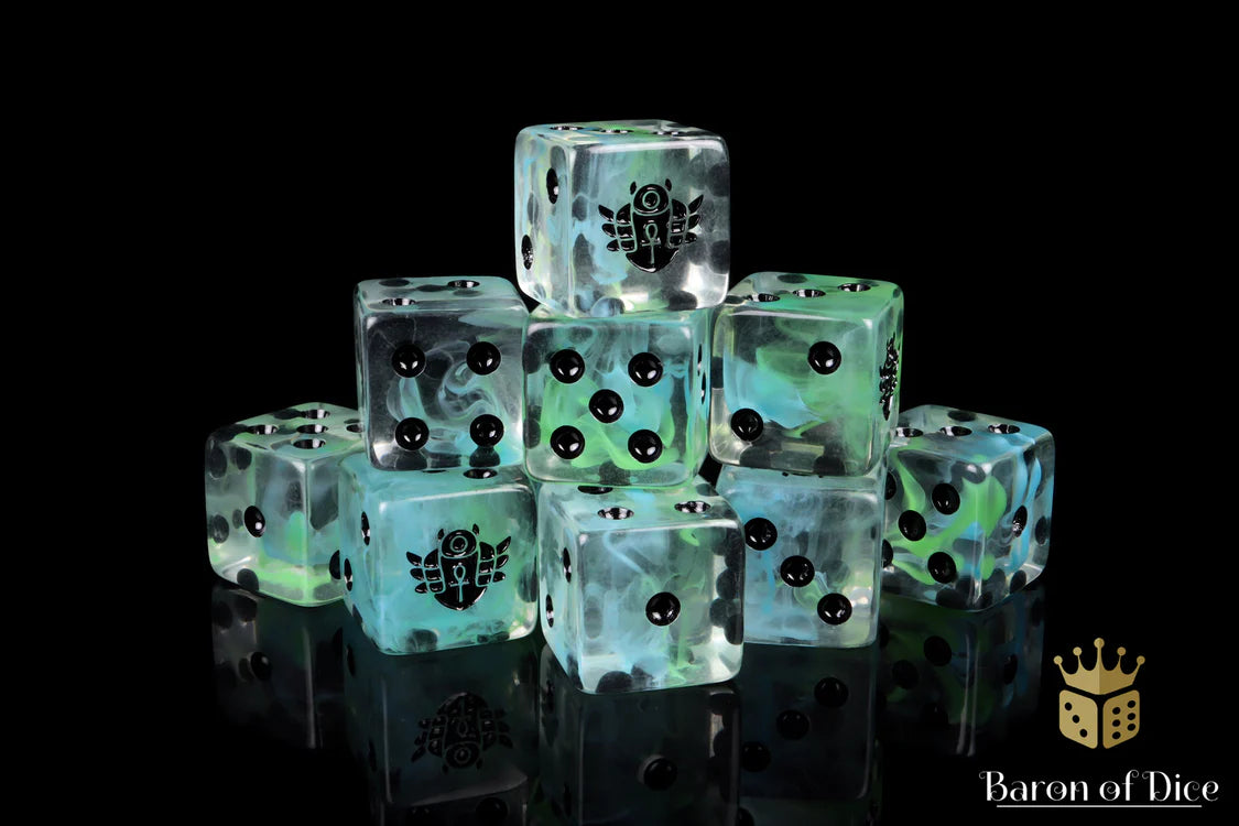 Day of the Dead Dice - Scarab (25, Square Corner) | Gopher Games