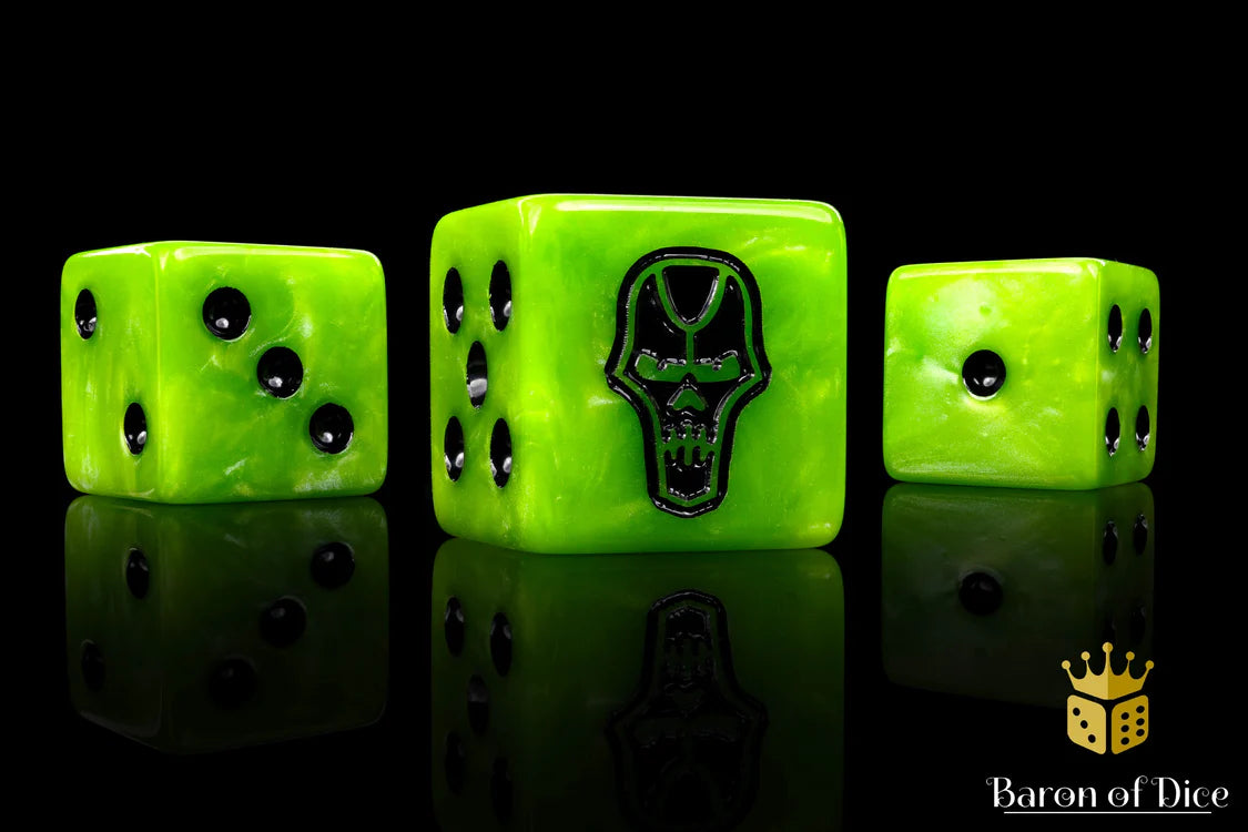 Day of the Dead Dice - Skull (25, Rounded Corner) | Gopher Games