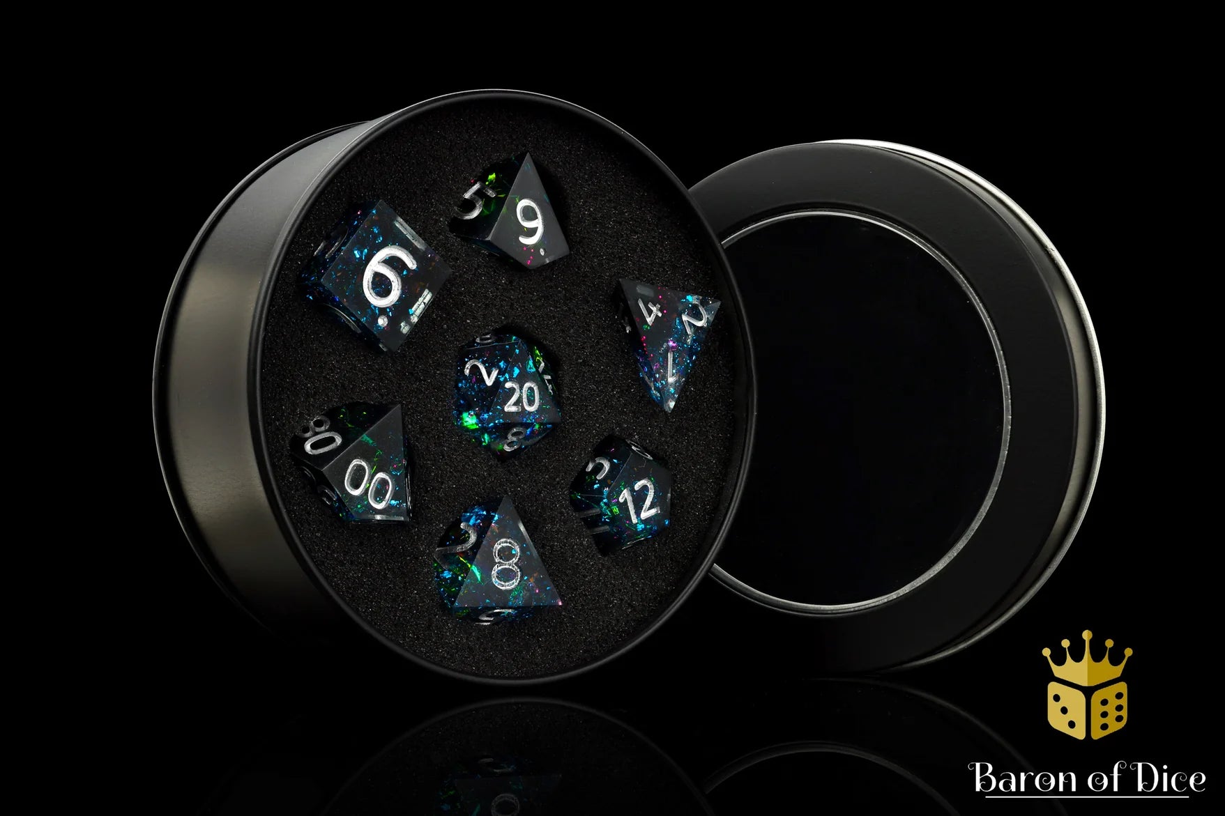 Galactic Sharp Edge RPG Dice Set - 7 Pieces | Gopher Games
