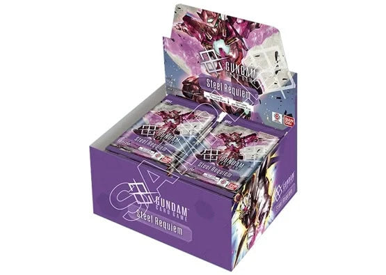 (PRE-ORDER Release Date 1/30/2026) GUNDAM CARD GAME: BOOSTER Box: Steel Requiem GD03 | Gopher Games