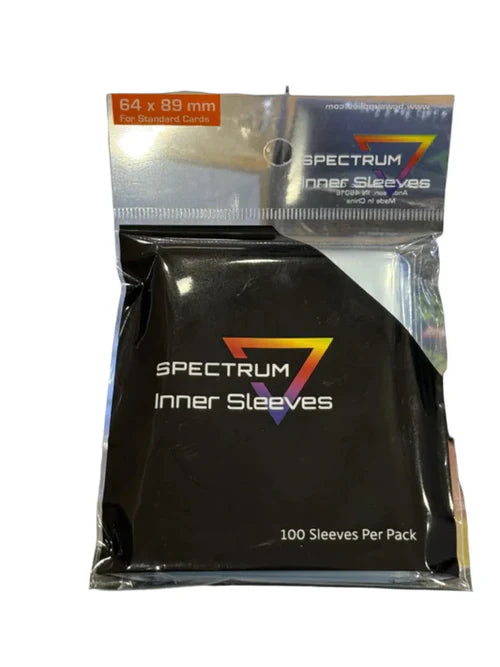 64 X 89MM SPECTRUM INNER SLEEVES 100 PACK | Gopher Games