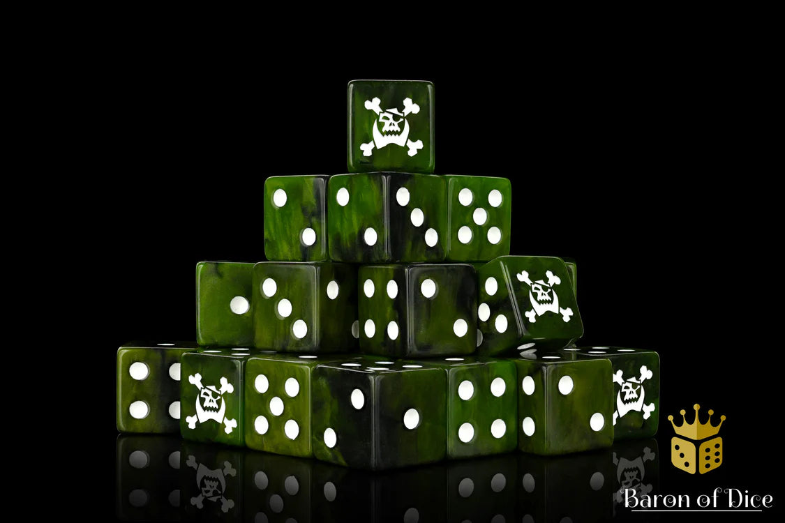 Jolly Orc Dice (25, square corner) | Gopher Games