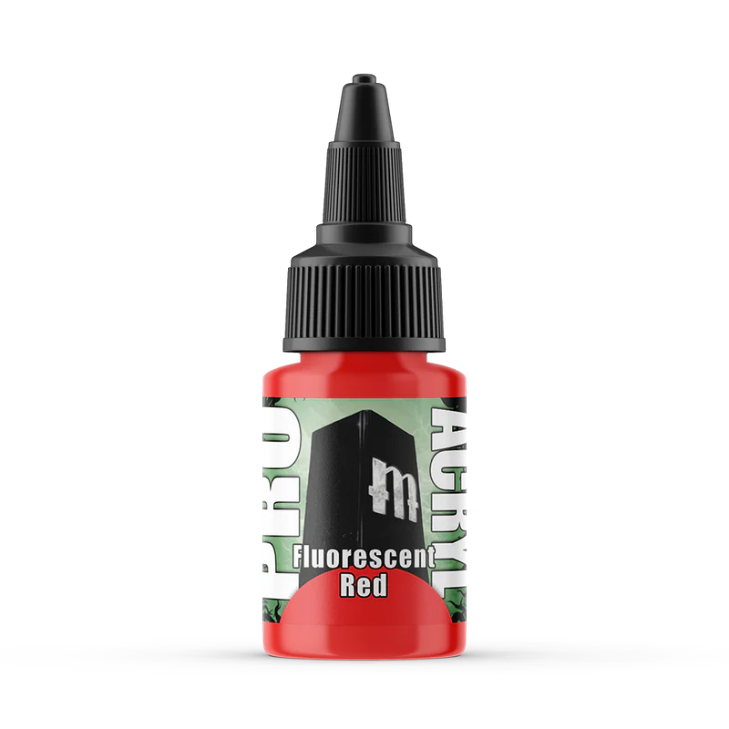 F01 - Pro Acryl Fluorescent Red | Gopher Games