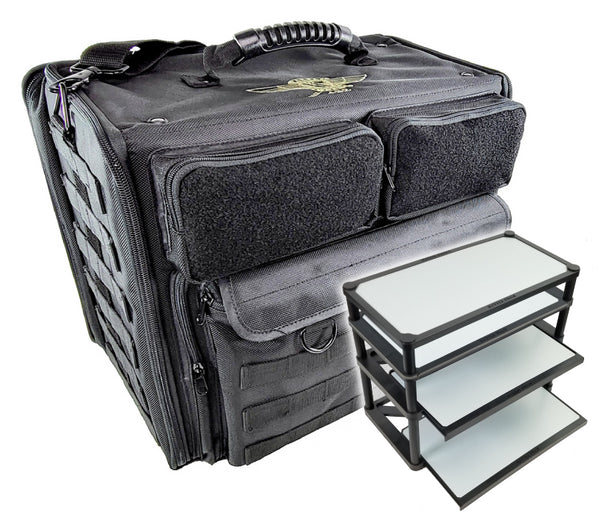 (432) P.A.C.K. 432 2.0 Molle Horizontal with Magna Rack Slider Load Out (Black) | Gopher Games